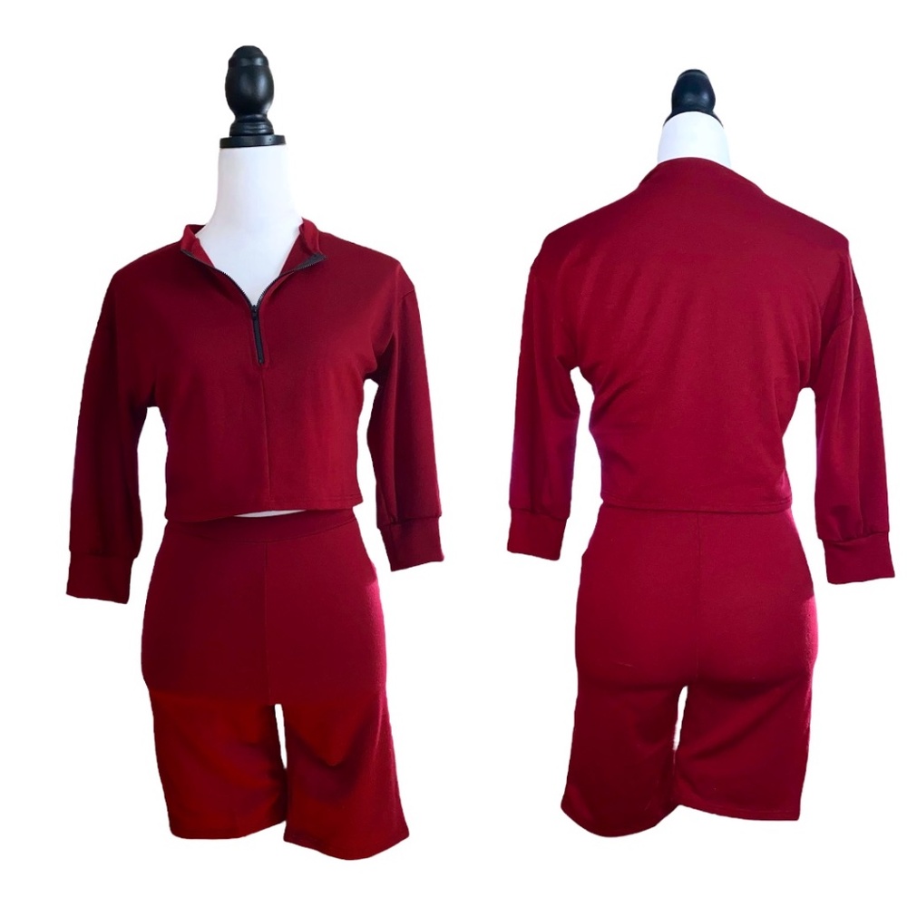 Burgundy Two Piece